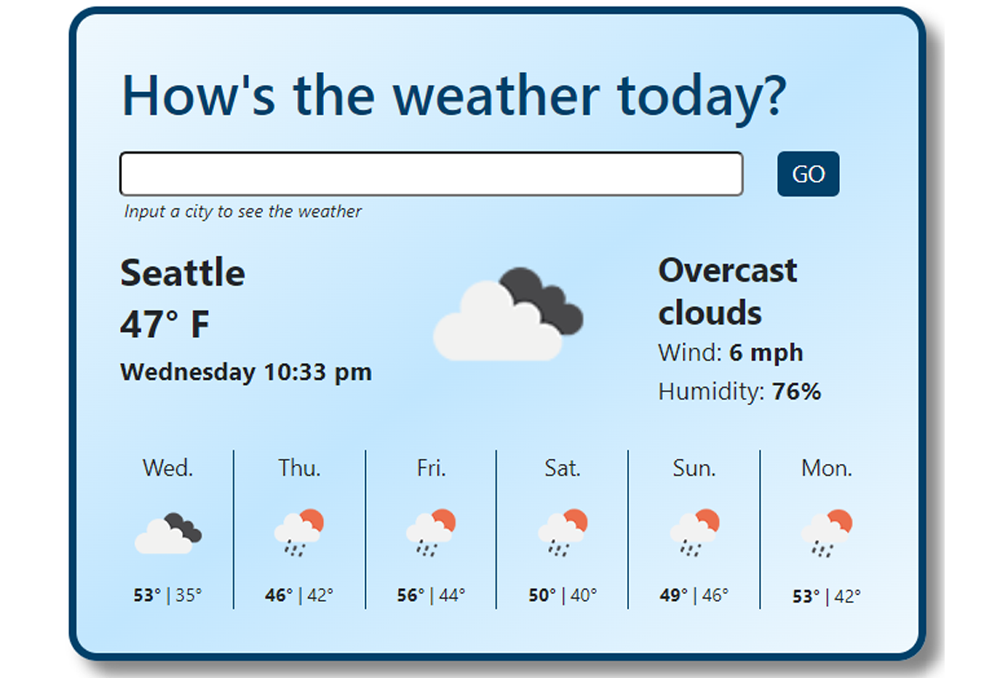 weather app