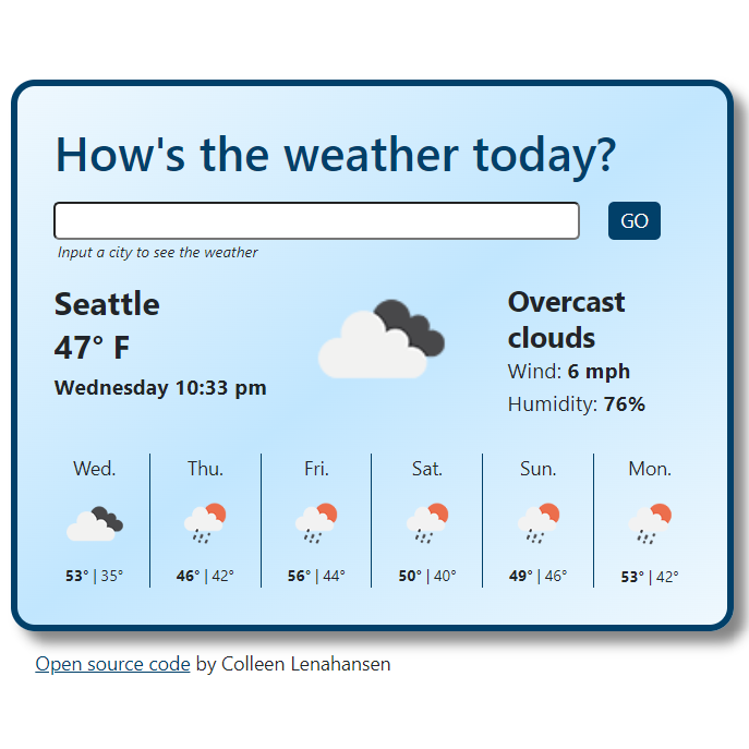 weather app